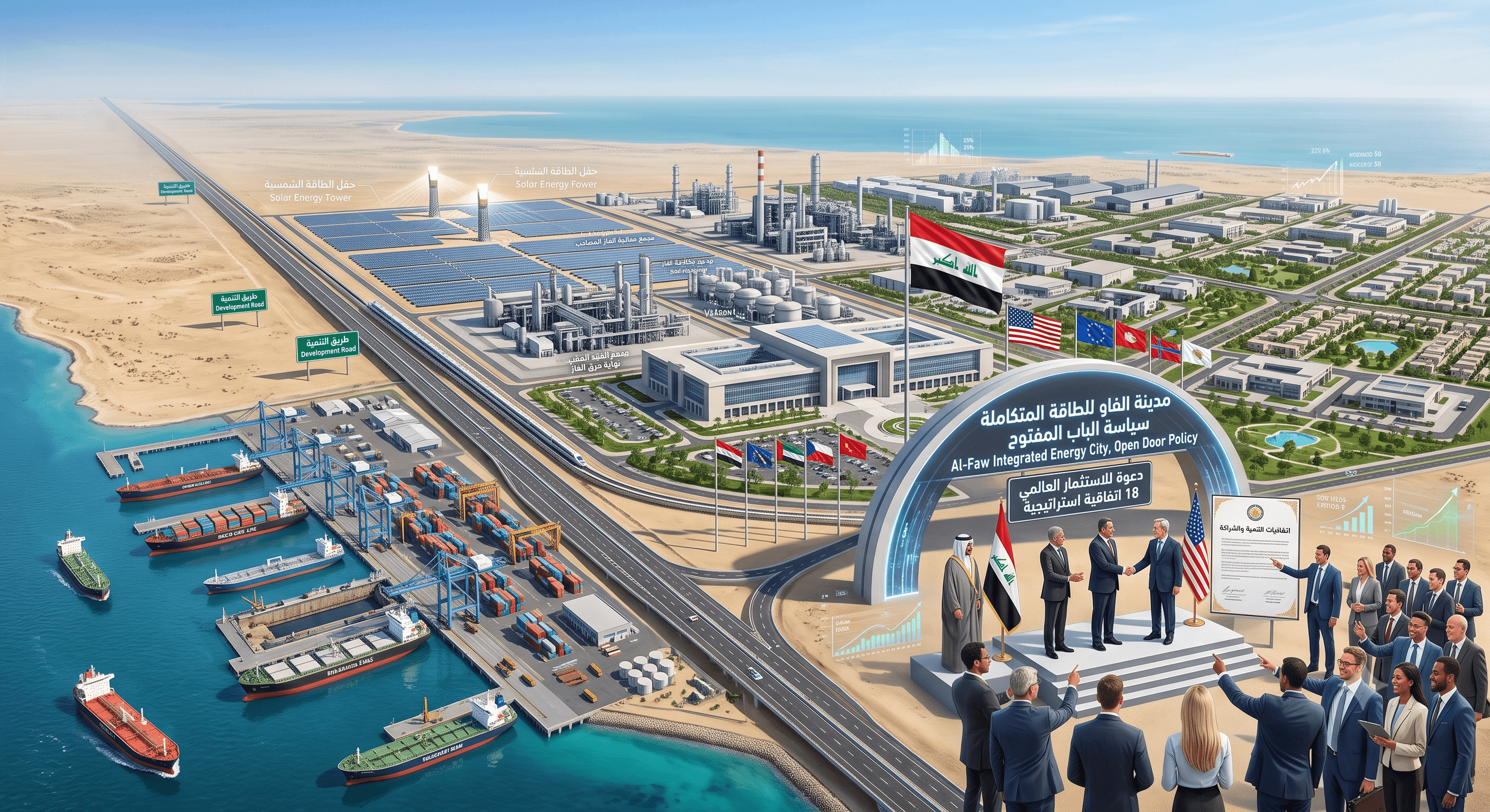 An Integrated Energy City in Al-Faw: Iraq Announces an "Open Door" Policy for Global Investments